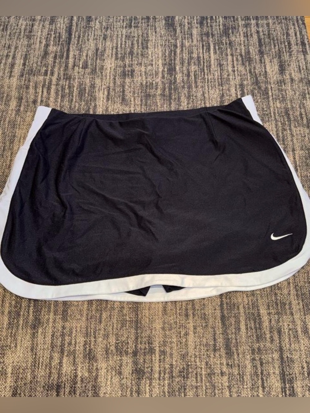 Nike Black Athletic Mini Skirt with White Trim